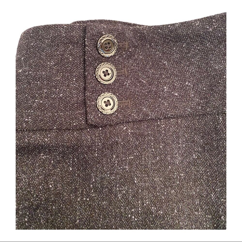 WHBM Donegal Tweed Wide Leg Pants 0 NWT Brown Charcoal Flecked - Picture 5 of 10